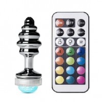 Anal Plug Metal Light Up Type III, Non-Vibrating